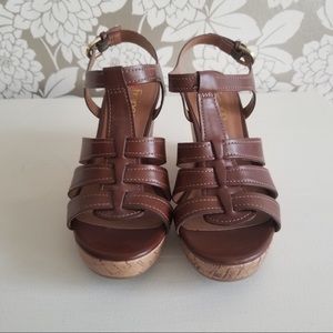 NWOT Franco Sarto Wedge Sandals
